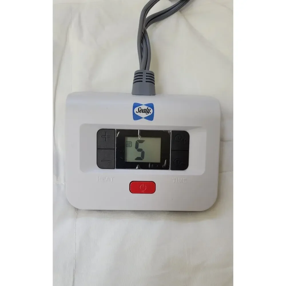 SEALY Heated Mattress Pad/Bed Warmer Single Controller--Twin 39X75 in-NEW!